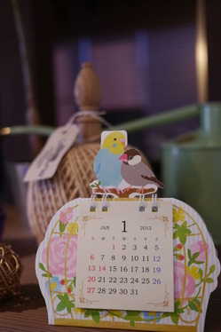 小鳥のカレンダー♪